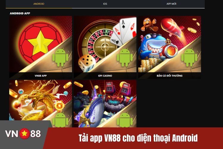 Tải app VN88 cho điện thoại Android